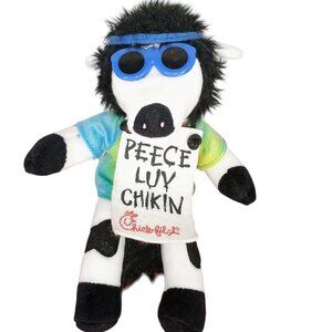 Peece Luv Chikin Chick-Fil-A‎ Hippie Cow Plush 8” stuffed Collectable Toy